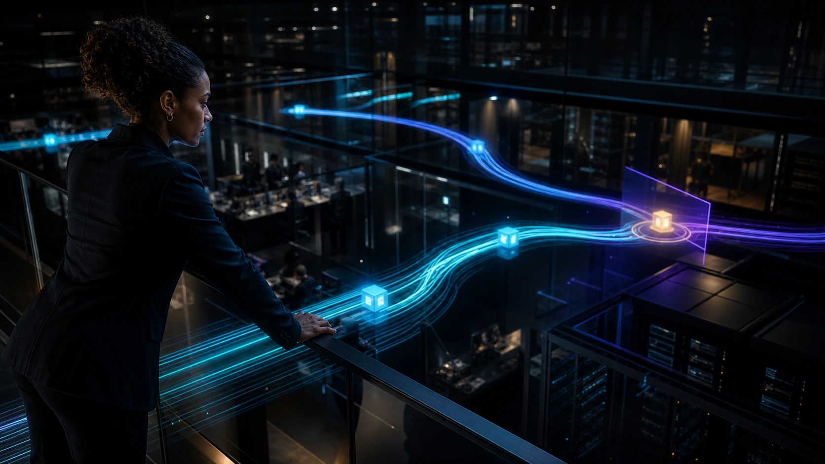 An AI agent inside a live operating workflow.