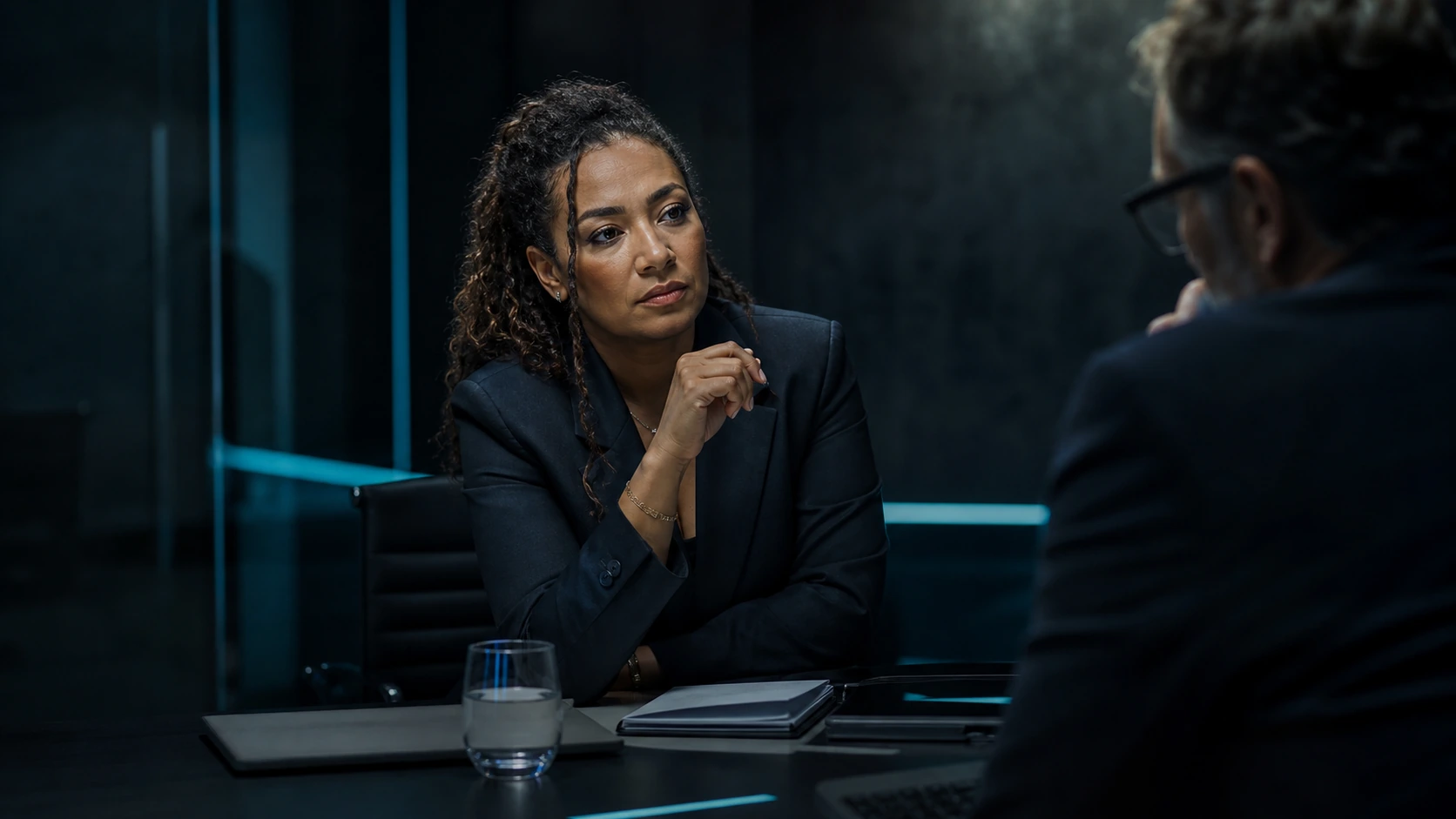 A practitioner exercising judgment in a consequential conversation.